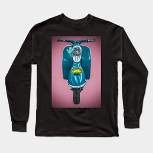 Vintage Blue Scooter Long Sleeve T-Shirt